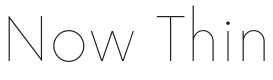 Now Thin Font Preview