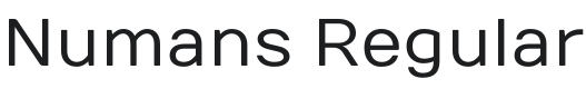 Numans Font Preview