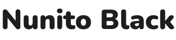 Nunito Black Font Preview