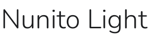 Nunito Light Font Preview