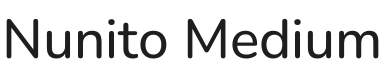 Nunito Medium Font Preview