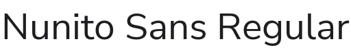 Nunito Sans Font Preview