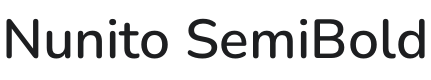 Nunito SemiBold Font Preview