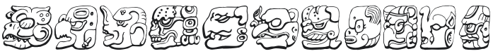 Mayan Font Preview