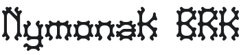Nymonak Font Preview