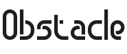 Obstacle Font Preview