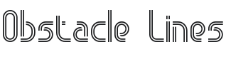 Obstacle Lines BRK Font Preview