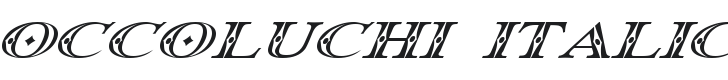 Occoluchi Italic Font Preview
