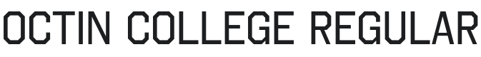 Octin College Font Preview