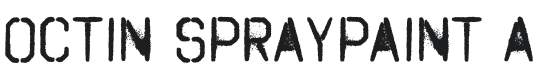Octin Spraypaint Font Preview
