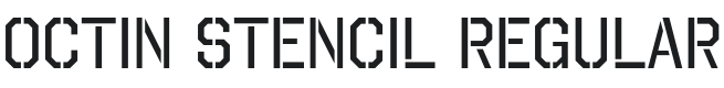 Octin Stencil Font Preview