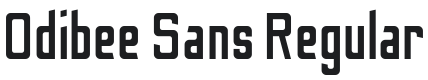 Odibee Sans Font Preview