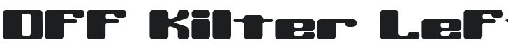 Off Kilter Font Preview
