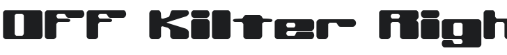 Off Kilter R -BRK- Font Preview