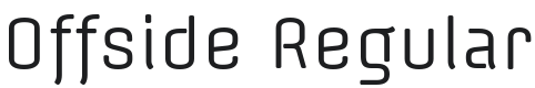 Offside Font Preview
