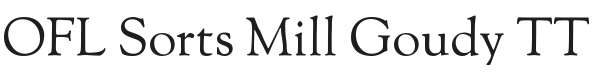 OFL Sorts Mill Goudy TT Font Preview