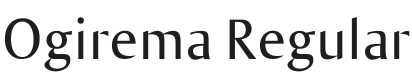 Ogirema Font Preview