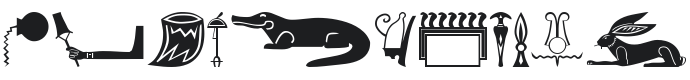 Old Egypt Glyphs Font Preview
