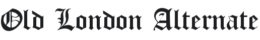 Old London Alternate Font Preview