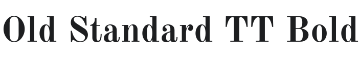 Old Standard TT Bold Font Preview