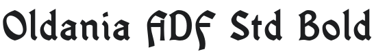 Oldania ADF Std Bold Font Preview