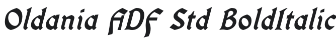 Oldania ADF Std BoldItalic Font Preview