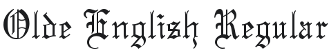 Olde English Font Preview
