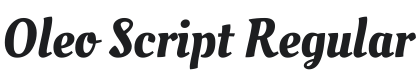Oleo Script Font Preview
