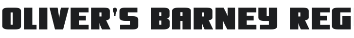 Oliver's Barney Font Preview