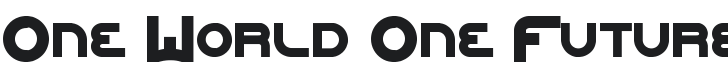 One World One Future ExtraBold Font Preview