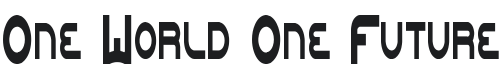 One World One Future Font Preview