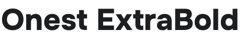 Onest ExtraBold Font Preview