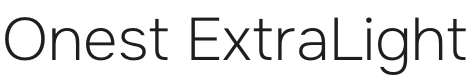 Onest ExtraLight Font Preview
