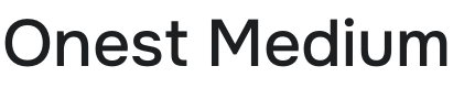 Onest Medium Font Preview