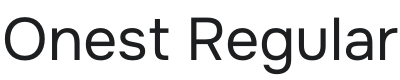 Onest Font Preview