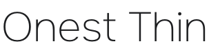 Onest Thin Font Preview