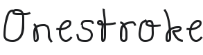 Onestroke Font Preview