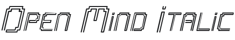 Open Mind Italic Font Preview