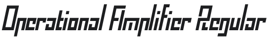 Operational Amplifier Font Preview