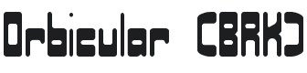 Orbicular Font Preview