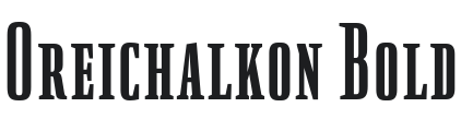 Oreichalkon Bold Font Preview