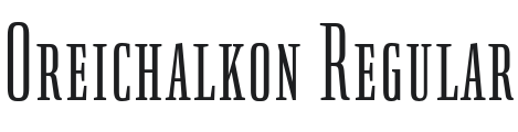 Oreichalkon Font Preview