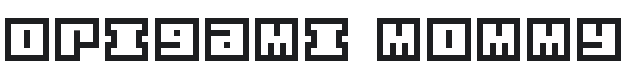 Origami Mommy Font Preview