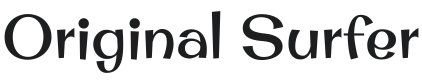 Original Surfer Font Preview