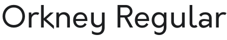 Orkney Font Preview