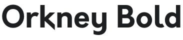 Orkney Bold Font Preview