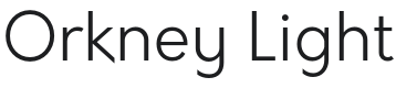 Orkney Light Font Preview