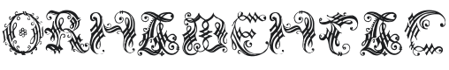 Ornamental Initial Font Preview
