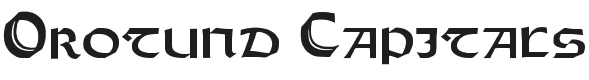 Orotund Capitals Heavy Font Preview
