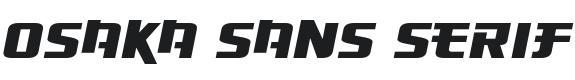 Osaka-Sans Serif Font Preview